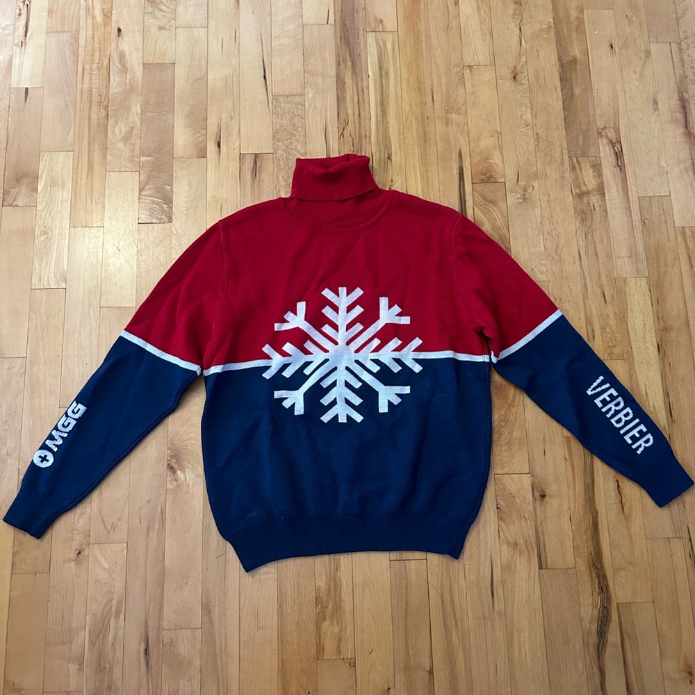 Mont Gele Gear Knit Ski Verbier Sweater, NEVER WORN — Size L but runs small